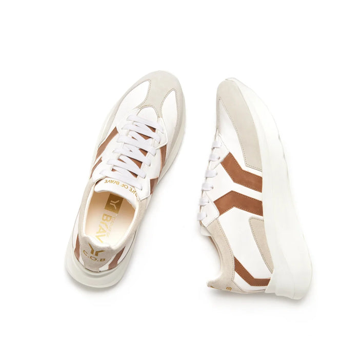 Free Soul 4 Women's White Low Cut Leather Sneakers | Handmade in Italy