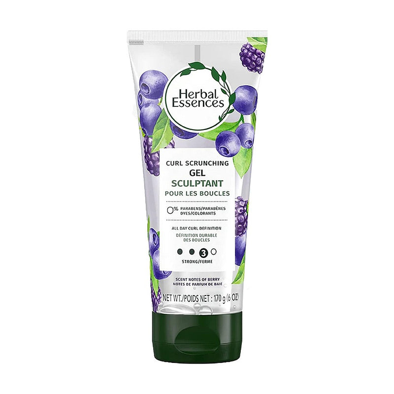 Herbal Essences Herbal Essences Totally Twisted Gel, Curl Scrunching, With Mixed Berry Strong 3 Hair Care White Smoke