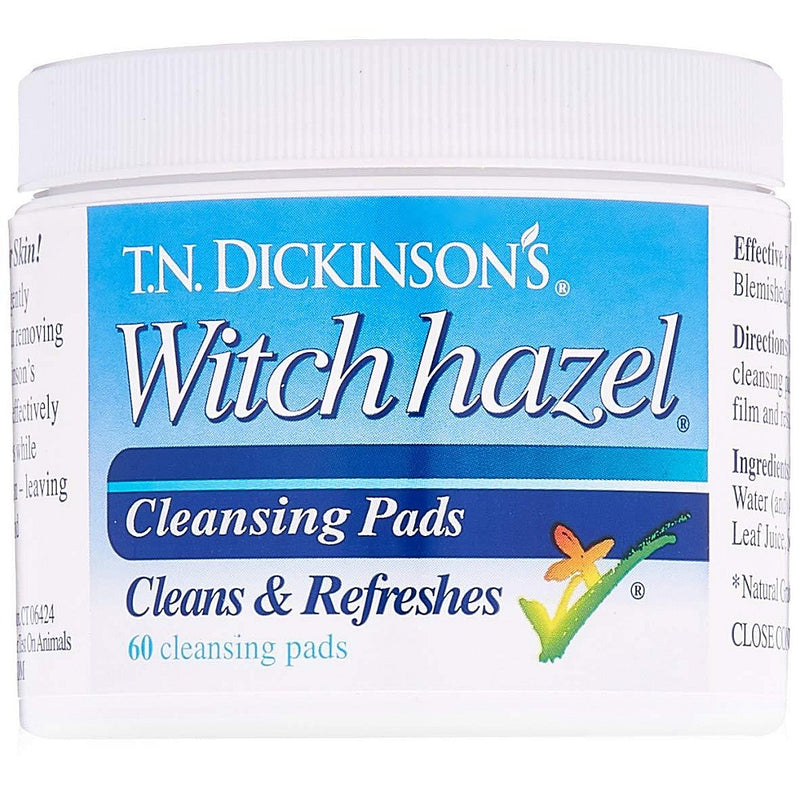 T.N. Dickinson's T.N. Dickinson’s 100% Natural Witch Hazel Cleansing Pads – 60 Count Facial Cleansers