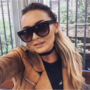 zeroUV Large Oversized Flat Top Teardrop Frame Aviator Sunglasses 9142 Sunglasses