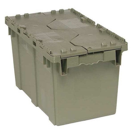 Quantum Storage Systems Quantum Storage Systems Gray Attached Lid Container, Plastic Cabinets & Storage