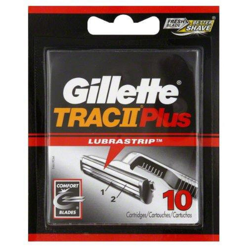 Gillette Gillette Trac II Plus Razor Blade Refill Cartridges Shaving & Grooming