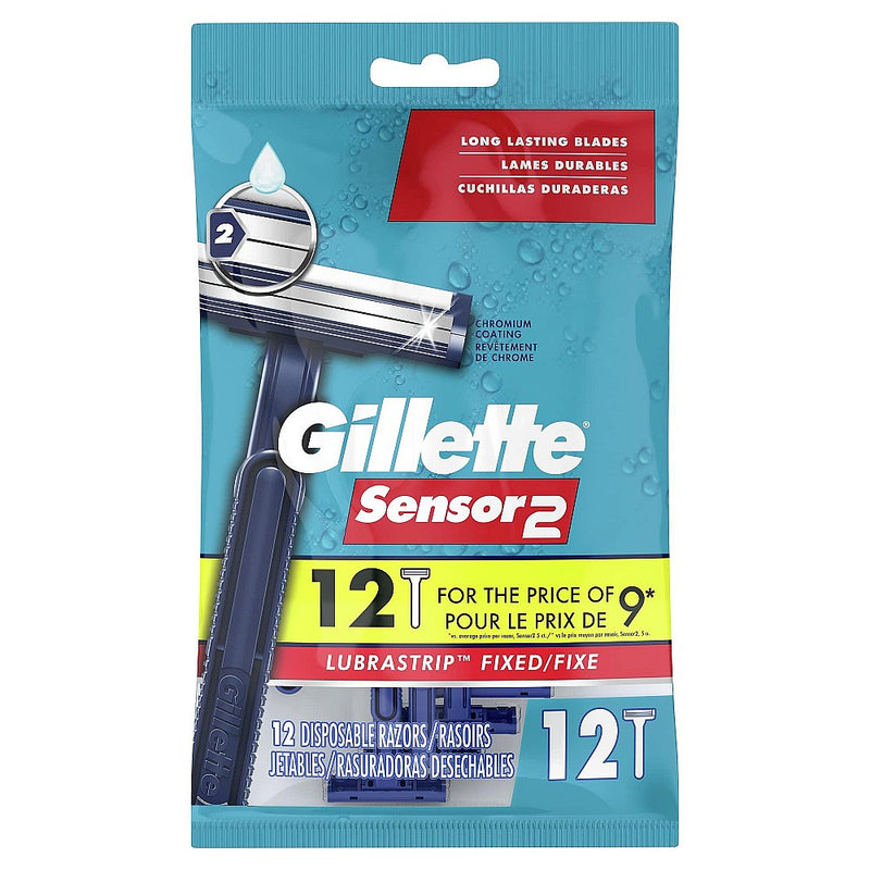 Gillette Gillette Sensor2 Fixed Head Men's Disposable Razors Shaving & Grooming