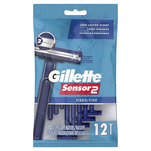 Gillette Gillette Sensor2 Fixed Head Disposable Razors Razors & Razor Blades