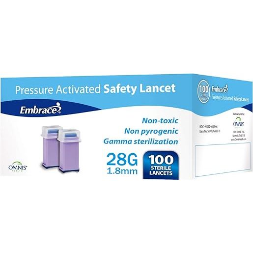 0 Embrace 100ct Safety Lancets Medical