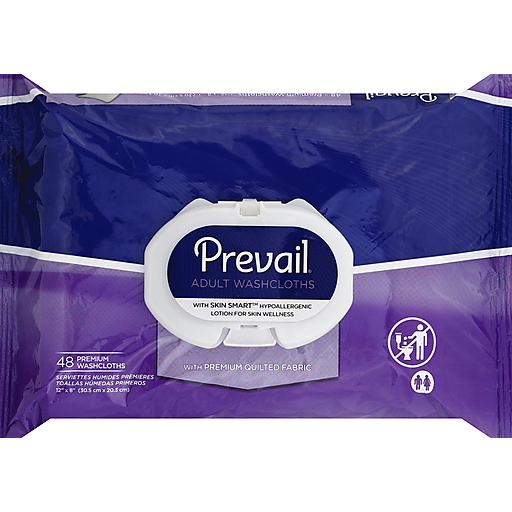 Prevail Prevail Premium Quilted Adult Washcloths Washcloths Midnight Blue