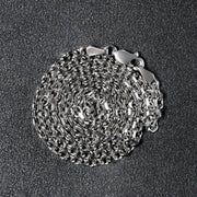 Bids.com 14k White Gold Diamond Cut Cable Link Chain (2.90 mm) Necklaces