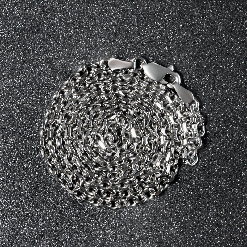 Bids.com 14k White Gold Diamond Cut Cable Link Chain (2.90 mm) Necklaces