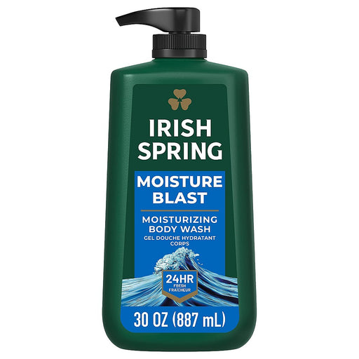Irish Spring Irish Spring Moisture Blast Face & Body Wash Pump - 30 Fl Oz Body Wash White Smoke