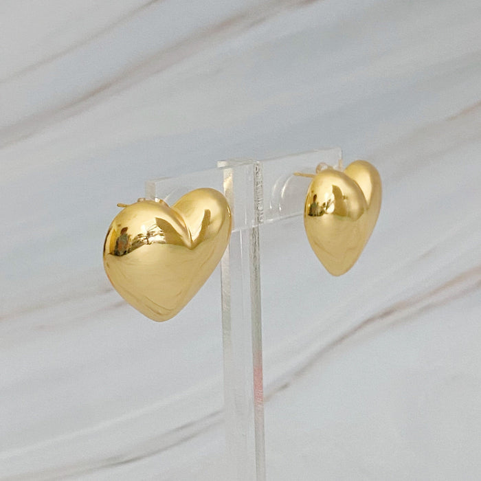 Polish My Heart Stud Earrings