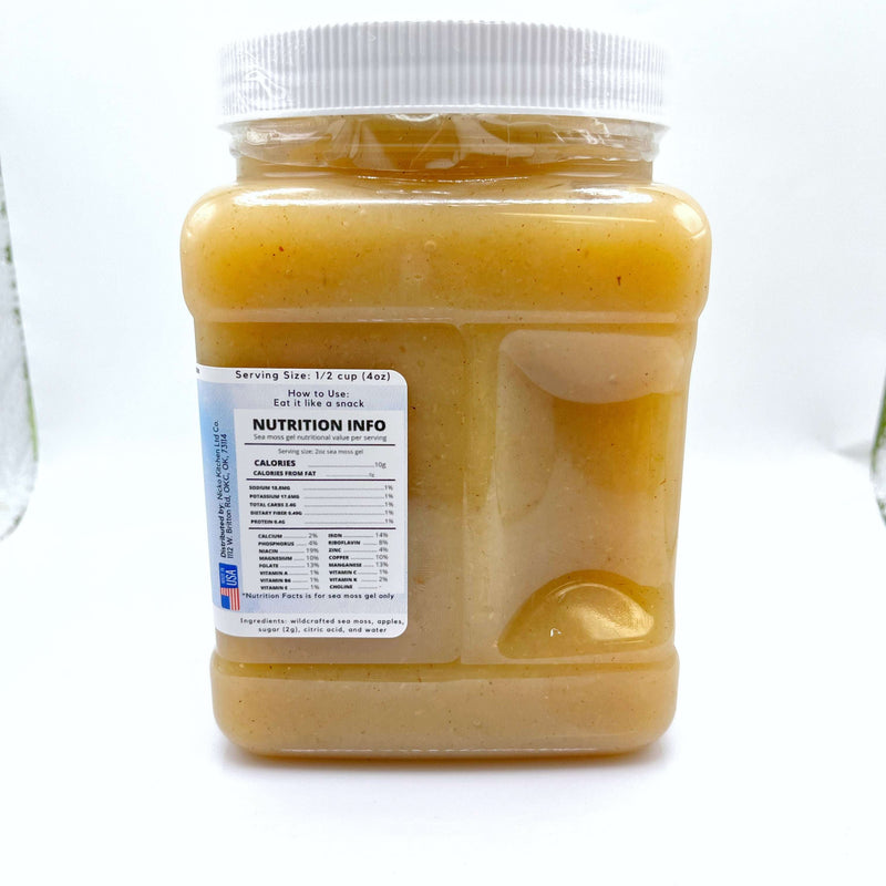 Nicko Kitchen Shop SuperSoss Sea Moss Applesauce 32oz | Kid-Friendly Sea Moss Snack Fitness & Nutrition