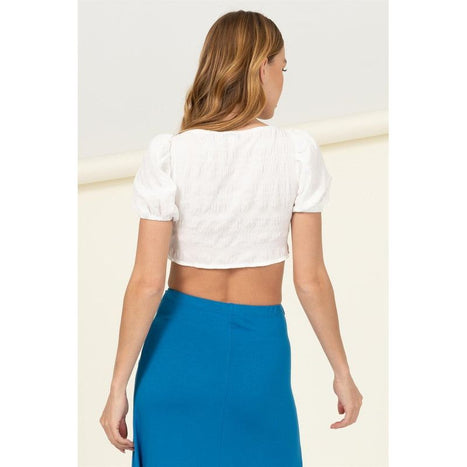 Hyfve Summer Days Short Sleeve Crop Top