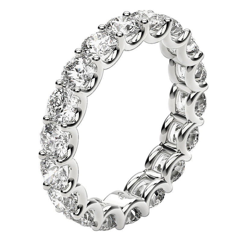 Bids.com Round Cut Lab Grown Diamond Eternity Ring in 14k White Gold (2 cttw FG/VS2) Rings