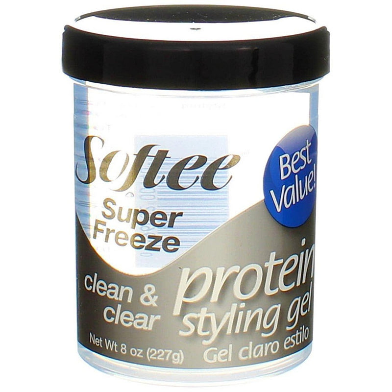 Softee Softee® Super Freeze Protein Styling Gel – Clean & Clear – 8 oz Supplement