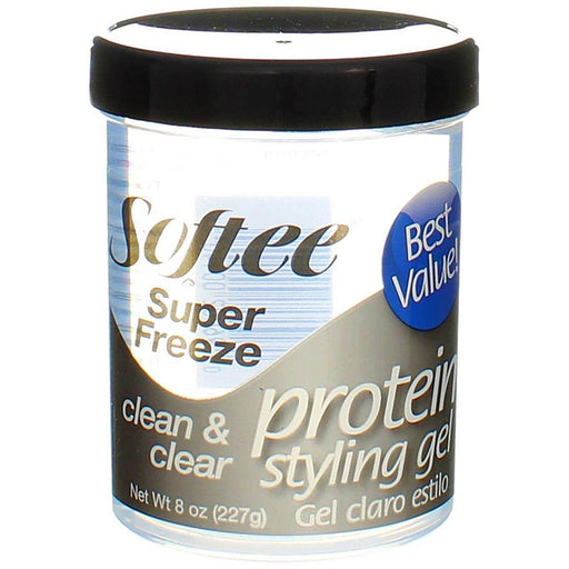 Softee Softee® Super Freeze Protein Styling Gel – Clean & Clear – 8 oz Supplement