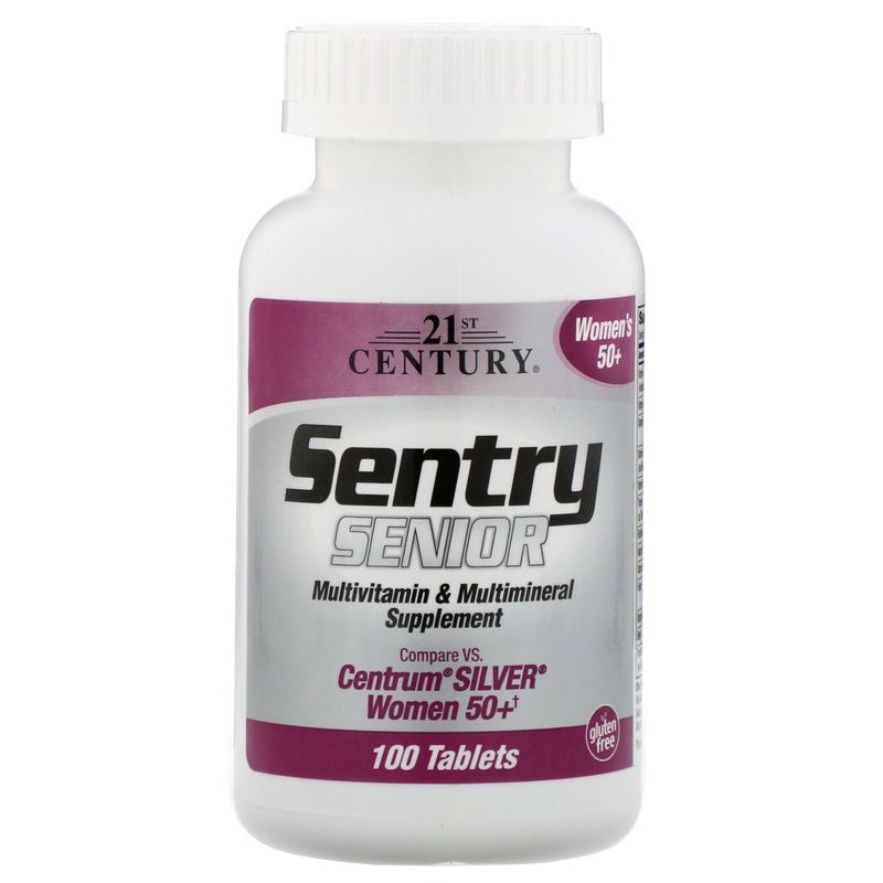 21st Century 21st Century Sentry Senior, Multivitamin & Multimineral Supplement, Women 50+, 100 Tablets Vitamins & Supplements