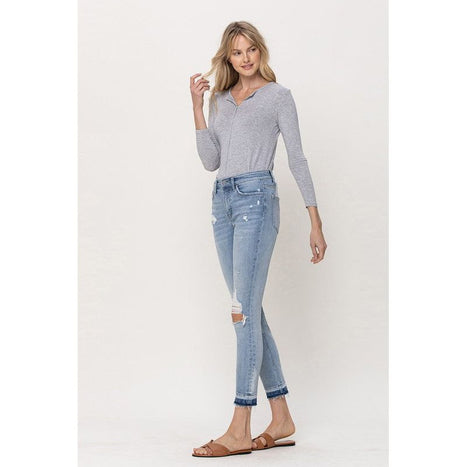 Mid Rise Crop Skinny