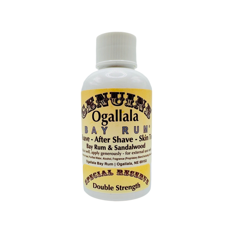 Ogallala Ogallala Bay Rum & Sandalwood Double Strength Pre Shave - After Shave - Skin Toner 2 Oz Pre-Shave After Shave - Skin Toner