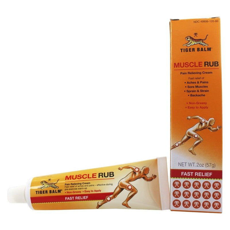Tiger Balm Tiger Balm Fast Relief Muscle Rub Topical Analgesic Cream - 2 Oz Health & Beauty White Smoke