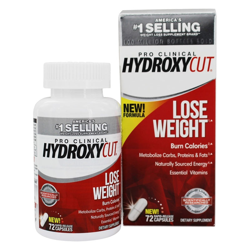 Hydroxycut Hydroxycut Pro Clinical Lose Weight, 72 Rapid-Release Capsules Vitamins & Supplements White Smoke