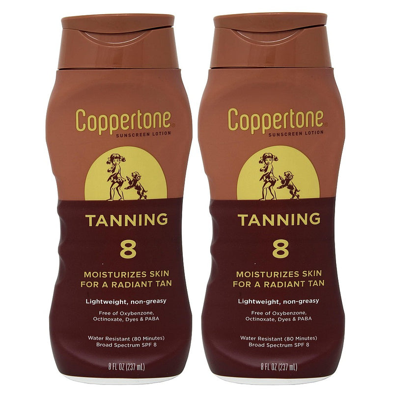 Coppertone Coppertone Tanning Defend & Glow Sunscreen With Vitamin E Lotion SPF 8, 8 Fluid Ounces Lotion & Moisturizer