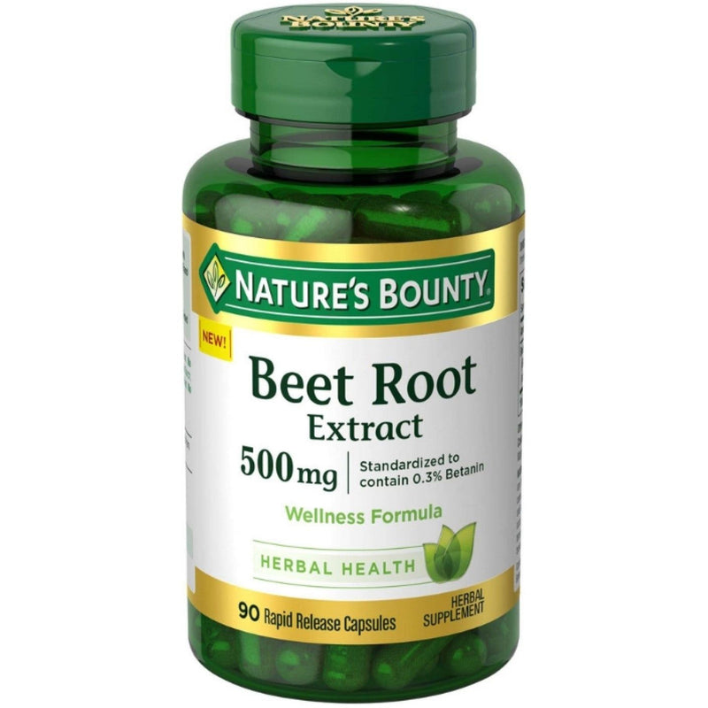 Nature's Bounty Nature's Bounty Beet Root Extract, 500 Mg, Rapid Release Capsules Vitamins & Supplements