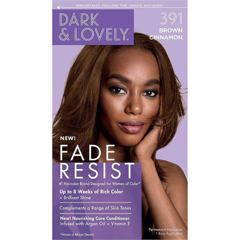 Dark & Lovely Dark and Lovely SoftSheen-Carson Fade Resist Rich Conditioning Hair Color, Brown Cinnamon, 1 Kit Hair Color