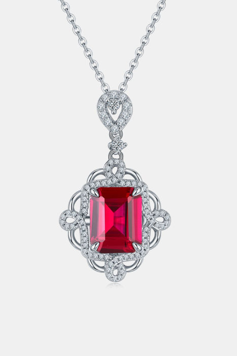 Ruby Pendant Necklace