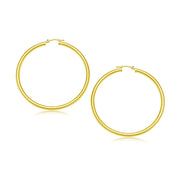 Bids.com 10k Yellow Gold Polished Hoop Earrings (30 mm) Earrings