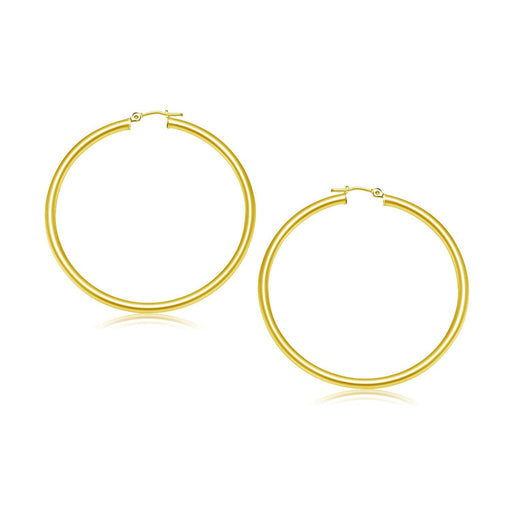 Bids.com 10k Yellow Gold Polished Hoop Earrings (30 mm) Earrings