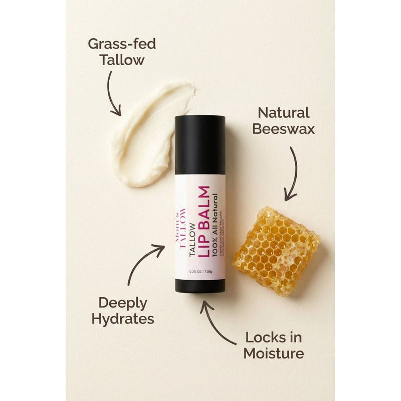 Mom’s Tallow Tallow Lip Balm (Long lasting)