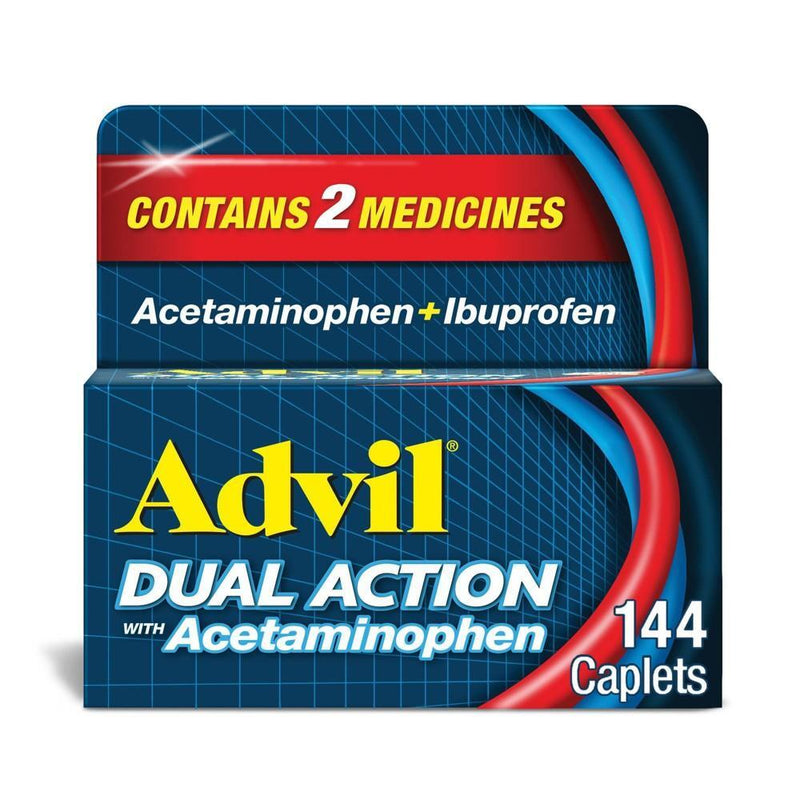 Advil Advil Dual Action Coated Caplets - Acetaminophen + Ibuprofen Personal Care Midnight Blue