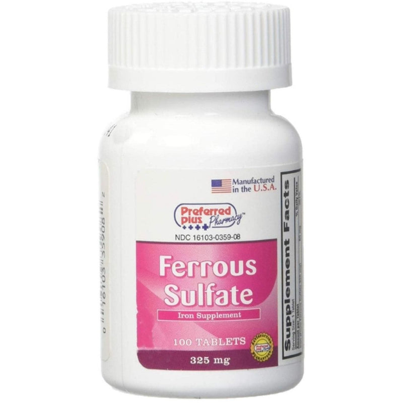Preferred Plus Preferred Plus Ferrous Sulfphate 325 Mg Iron Tablets Vitamins & Supplements