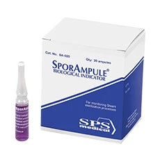 Medisca SporAmpule Biological Indicator for Steam Sterilization, 20 Count Medical Supplies