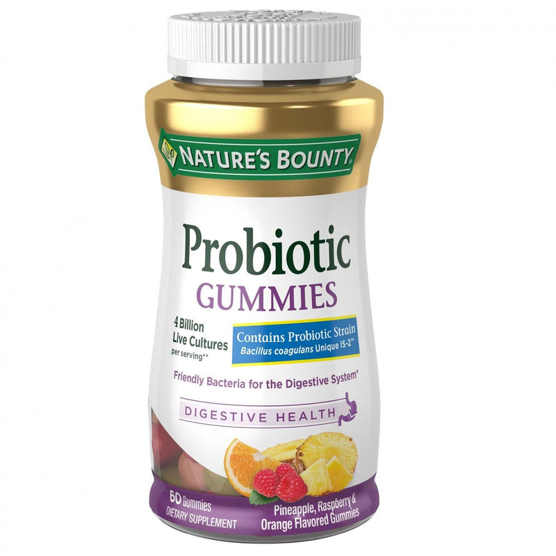 Nature's Bounty Nature's Bounty Probiotic Gummies Pineapple, Raspberry & Orange Vitamins & Supplements White Smoke