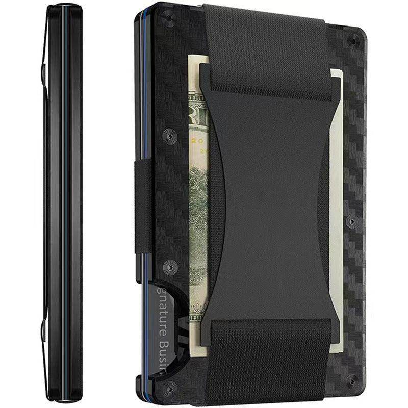SmartPursue™ Carbon Fiber Wallet - RFID Blocking Metal Card Holder Card Wallet