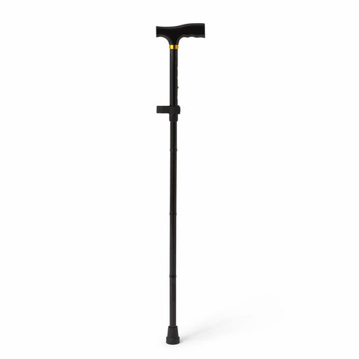 Medline Medline Folding T-Handle Cane, Black Canes & Walking Sticks White Smoke