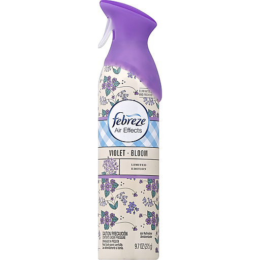 Febreze Febreze Air Effects Violet Bloom Air Refresher 9.7 Oz. Aerosol Can Trash Cans & Wastebaskets