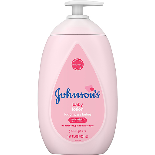Johnson's Baby Johnson's Baby Moisturizing Pink Lotion With Coconut Oil, Gentle, Nourishing Body Lotion, Hypoallergenic, Paraben-Free, Dye-Free, Phthalate-Free, 16.9 Fl. Oz Lotion & Moisturizer White Smoke