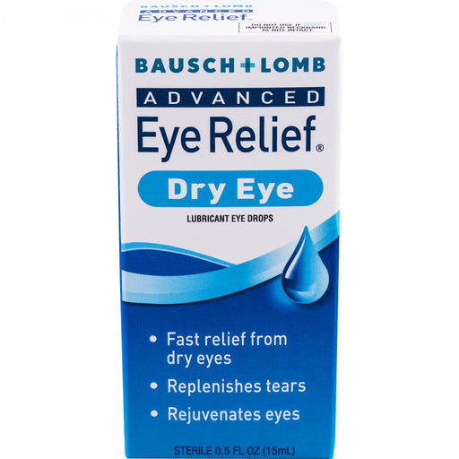 Bausch + Lomb Bausch + Lomb Advanced Dry Eye Relief Lubricant Drops, Rejuvenation 0.5 Fl Oz Personal Care Dark Cyan