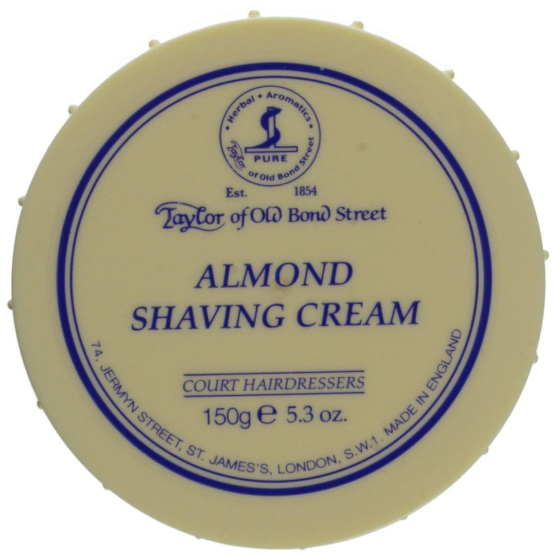 Taylor of Old Bond Street Taylor of Old Bond Street Almond Shaving Cream Bowl 5.3 Ounce Shaving Cream White Smoke