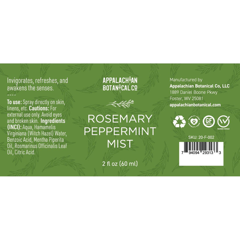 Appalachian Botanical Co. Rosemary Peppermint Mist Body spray