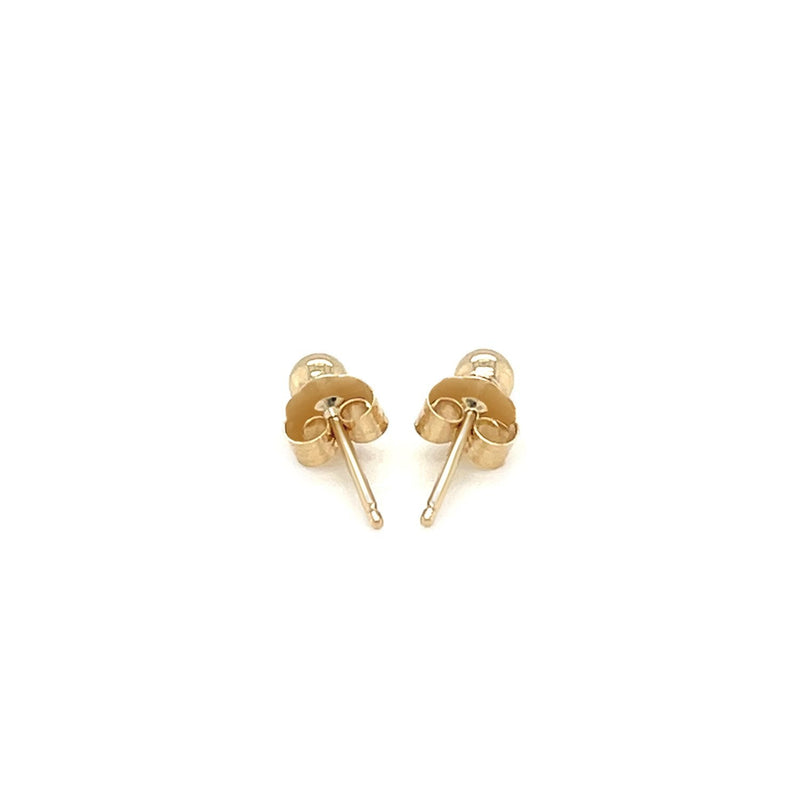 Bids.com 14k Yellow Gold Polished Round Stud Earrings Earrings
