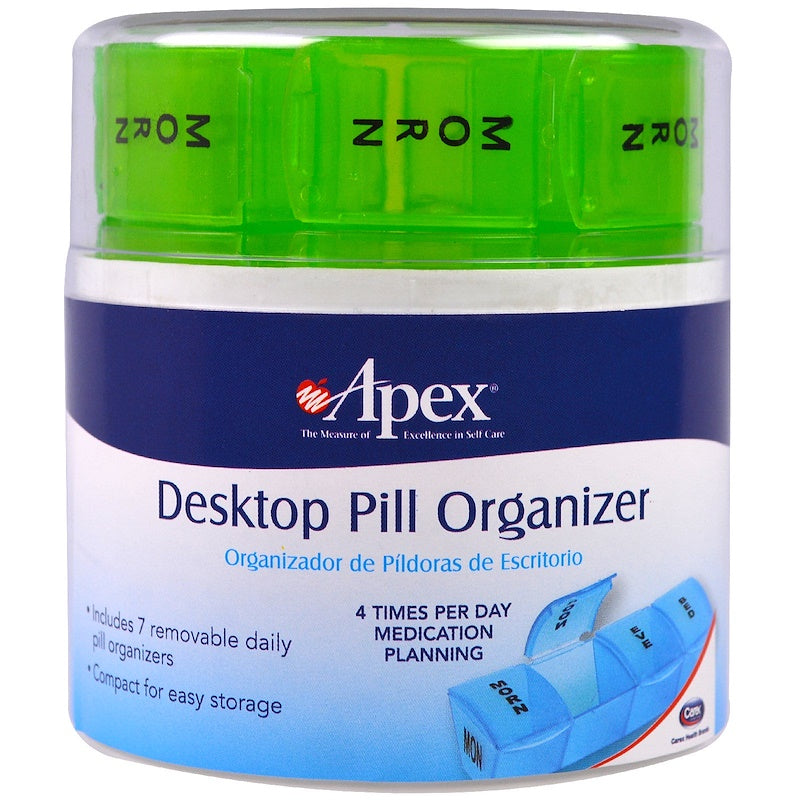 Apex Apex Carex Plastic Desktop Pill Organizer Health & Beauty