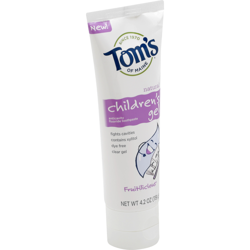 Tom's of Maine Tom's of Maine Fruitilicious Gel Natural Kids Toothpaste - 4.2oz Toothpaste Light Gray