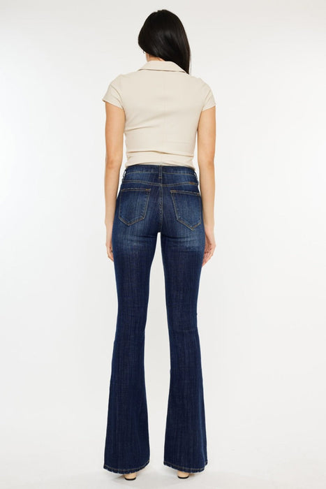 Full Size Mid Rise Slim Flare Jeans