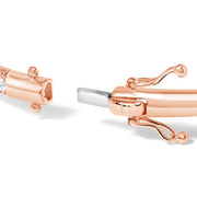 Bids.com 14K Rose Gold 1.00 Cttw Half Eternity Diamond Bangle Bracelet (G-H Color, SI2-I1 Clarity) - 7" Inches Bracelets