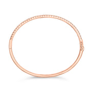 Bids.com 14K Rose Gold 1.00 Cttw Half Eternity Diamond Bangle Bracelet (G-H Color, SI2-I1 Clarity) - 7" Inches Bracelets