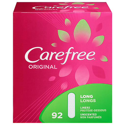 Carefree Carefree Original Liners Long Unscented Health & Beauty Firebrick