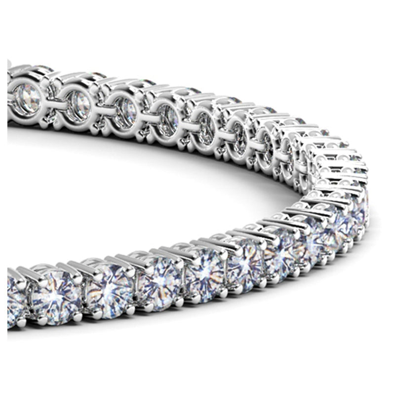Bids.com Lab Grown Round Diamond Tennis Bracelet in 14k White Gold (6 cctw F/G  VS2/SI1) Bracelets